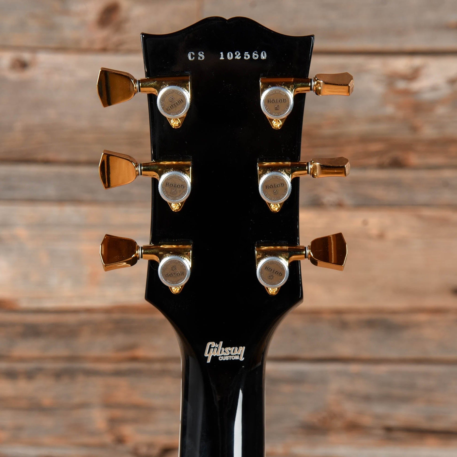 Gibson Custom Les Paul Custom Ebony 2021 LEFTY Electric Guitars / Solid Body