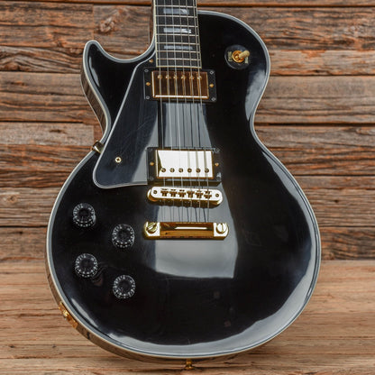 Gibson Custom Les Paul Custom Ebony 2021 LEFTY Electric Guitars / Solid Body