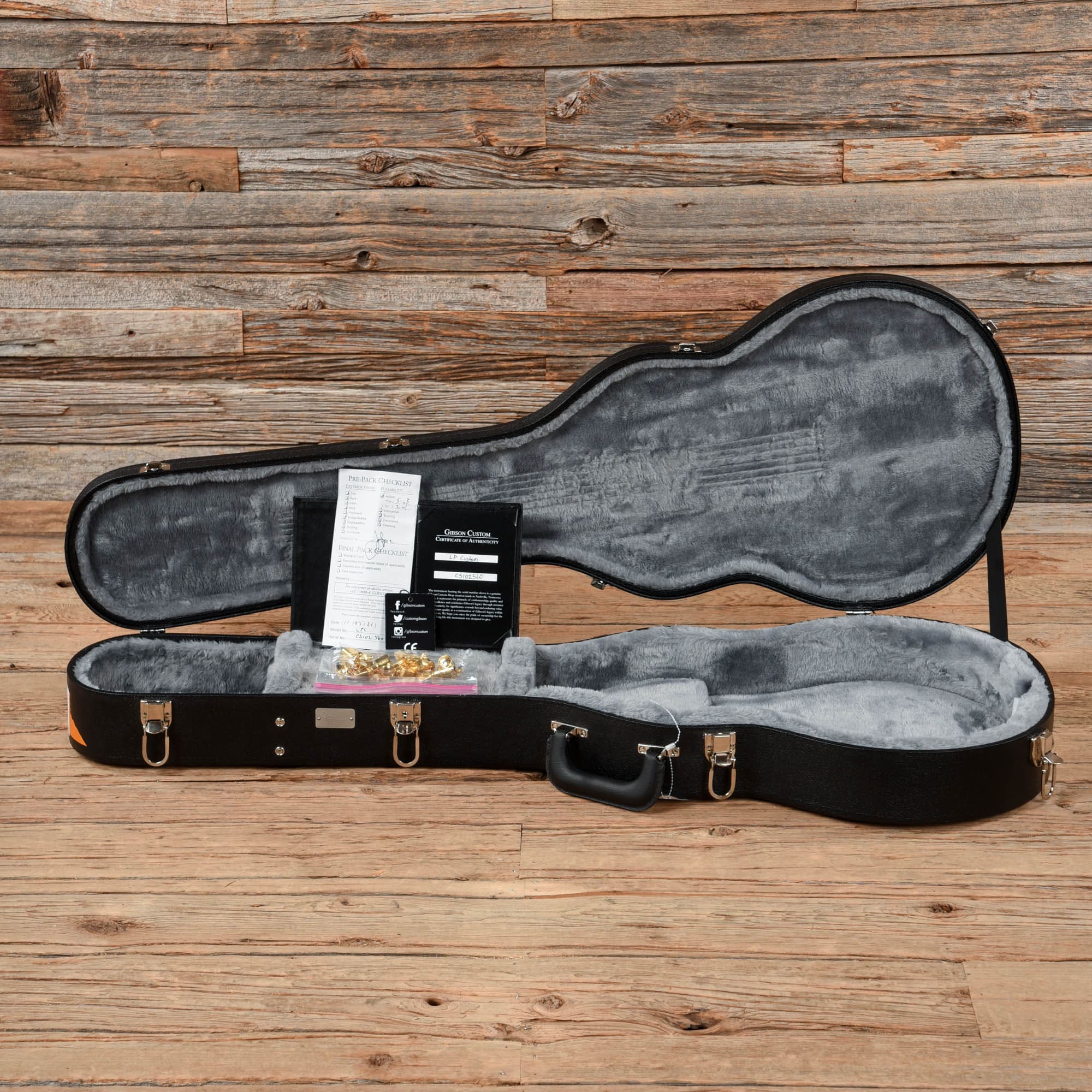 Gibson Custom Les Paul Custom Ebony 2021 LEFTY Electric Guitars / Solid Body