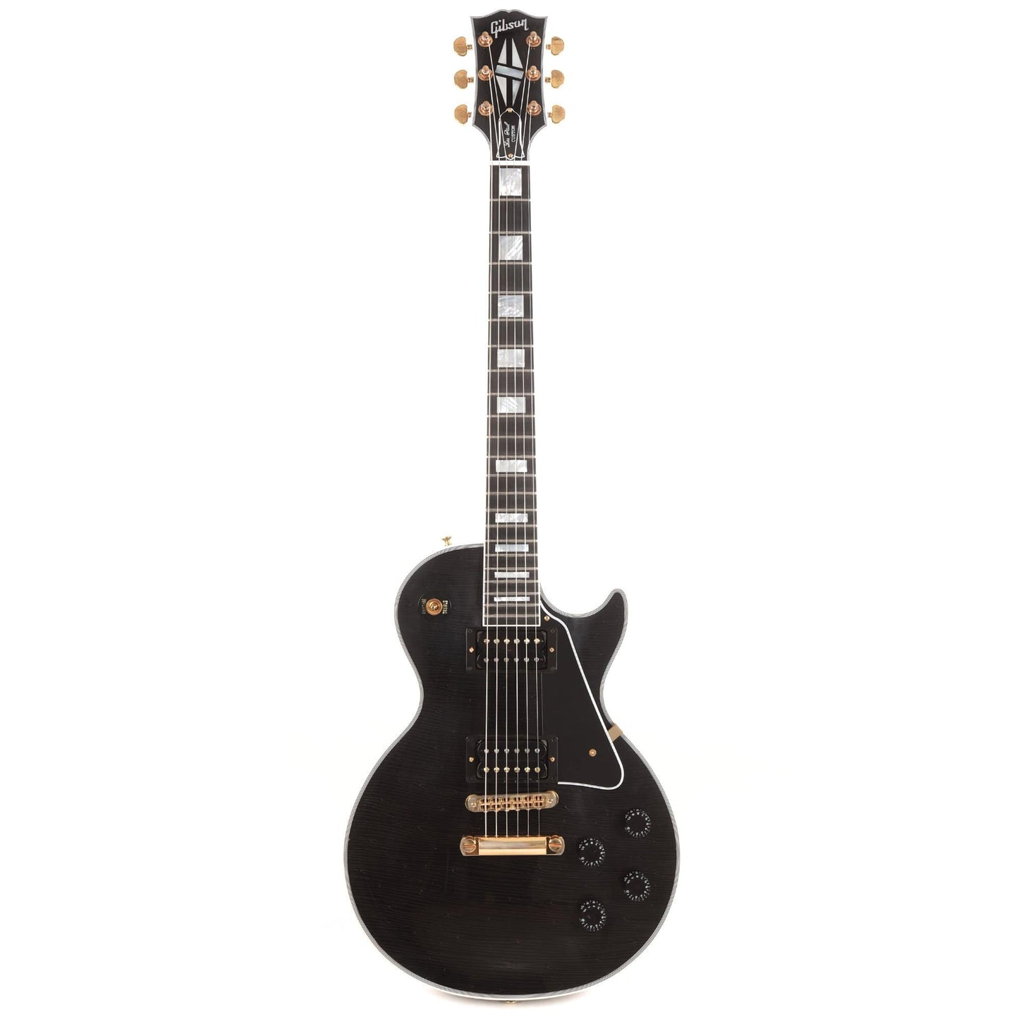 Gibson Custom Les Paul Custom Ebony Light Aged Electric Guitars / Solid Body