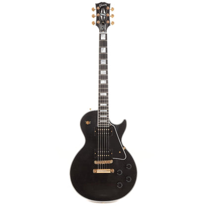 Gibson Custom Les Paul Custom Ebony Light Aged Electric Guitars / Solid Body
