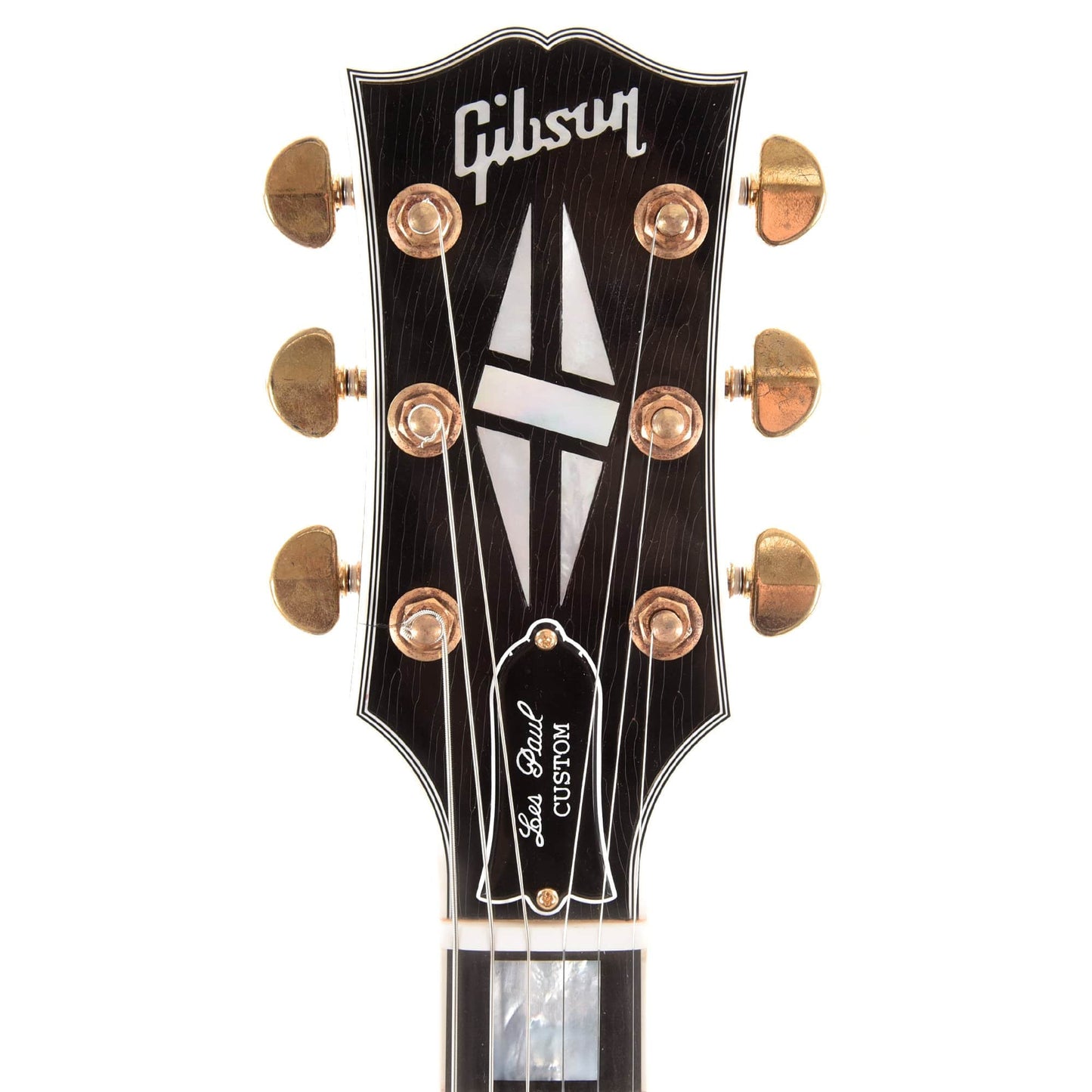 Gibson Custom Les Paul Custom Ebony Light Aged Electric Guitars / Solid Body