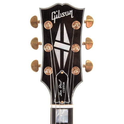 Gibson Custom Les Paul Custom Ebony Light Aged Electric Guitars / Solid Body