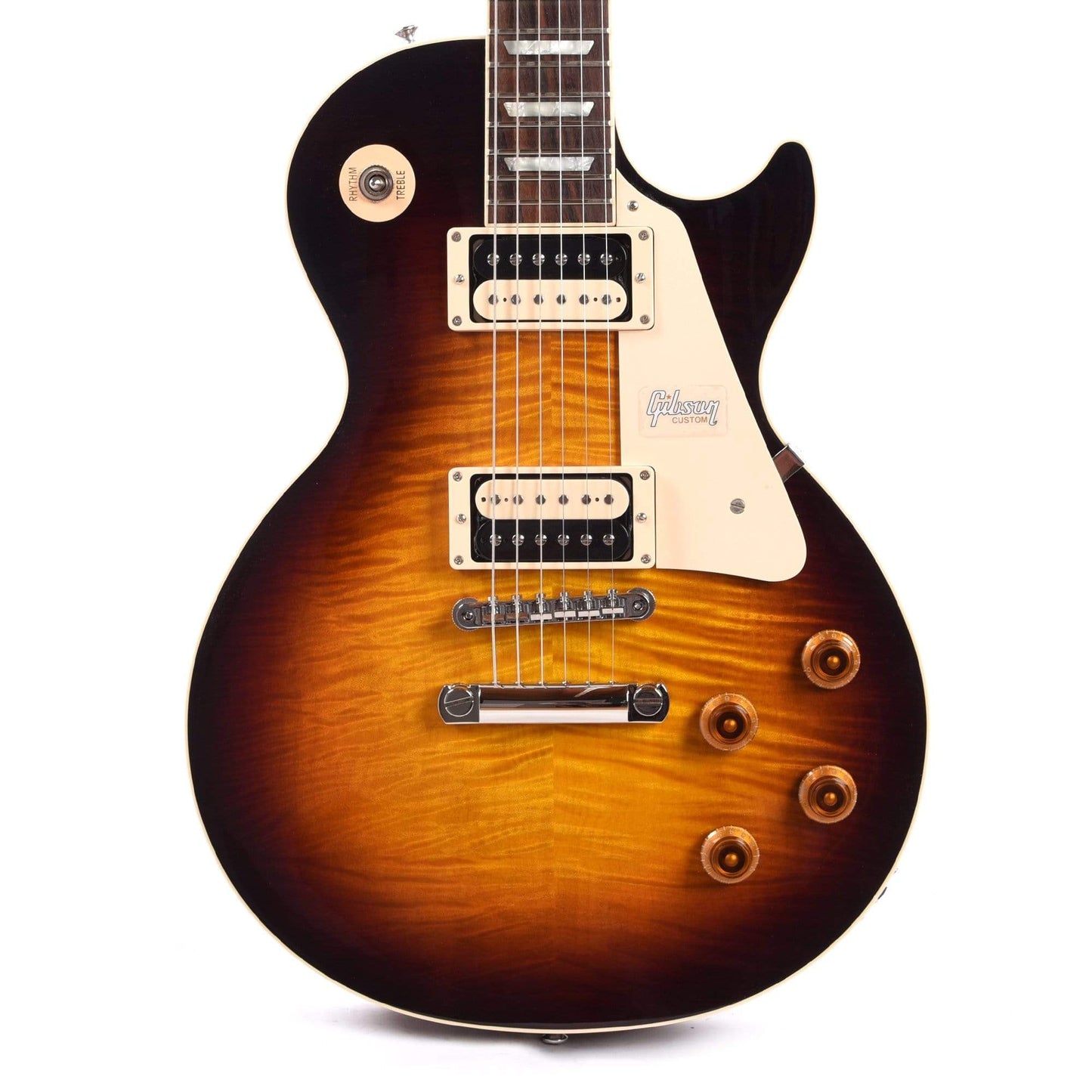 Gibson Custom Les Paul Custom Pro Figured Faded Dark Burst Electric Guitars / Solid Body