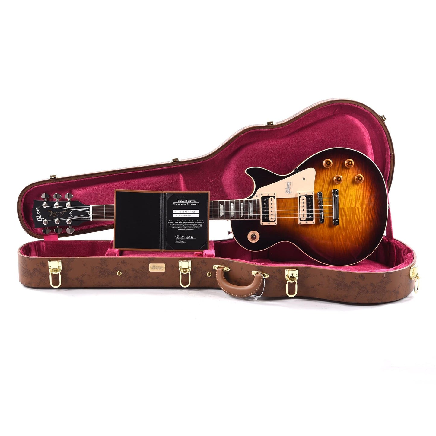 Gibson Custom Les Paul Custom Pro Figured Faded Dark Burst Electric Guitars / Solid Body