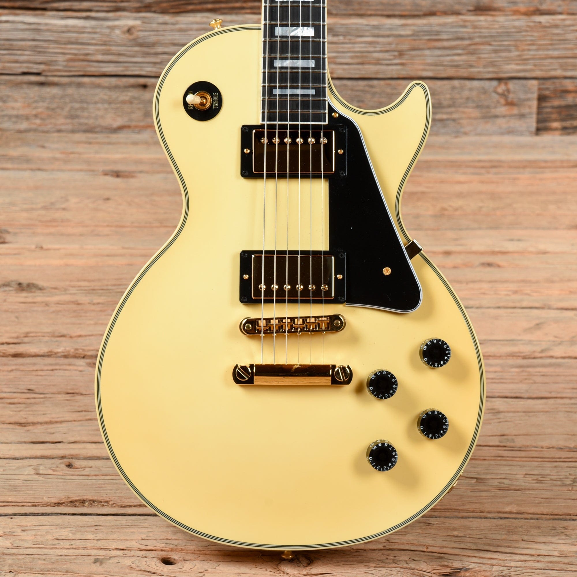 Gibson Custom Les Paul Custom Vintage White Electric Guitars / Solid Body