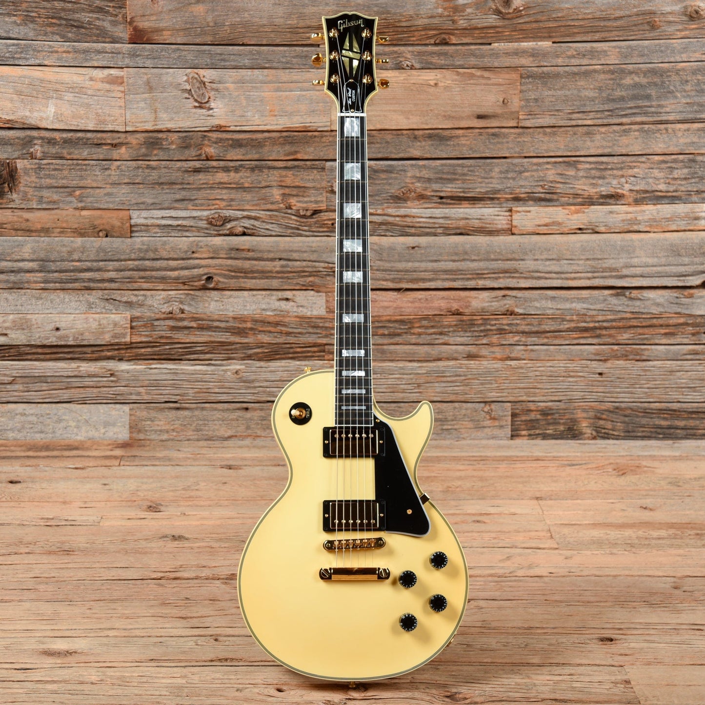Gibson Custom Les Paul Custom Vintage White Electric Guitars / Solid Body