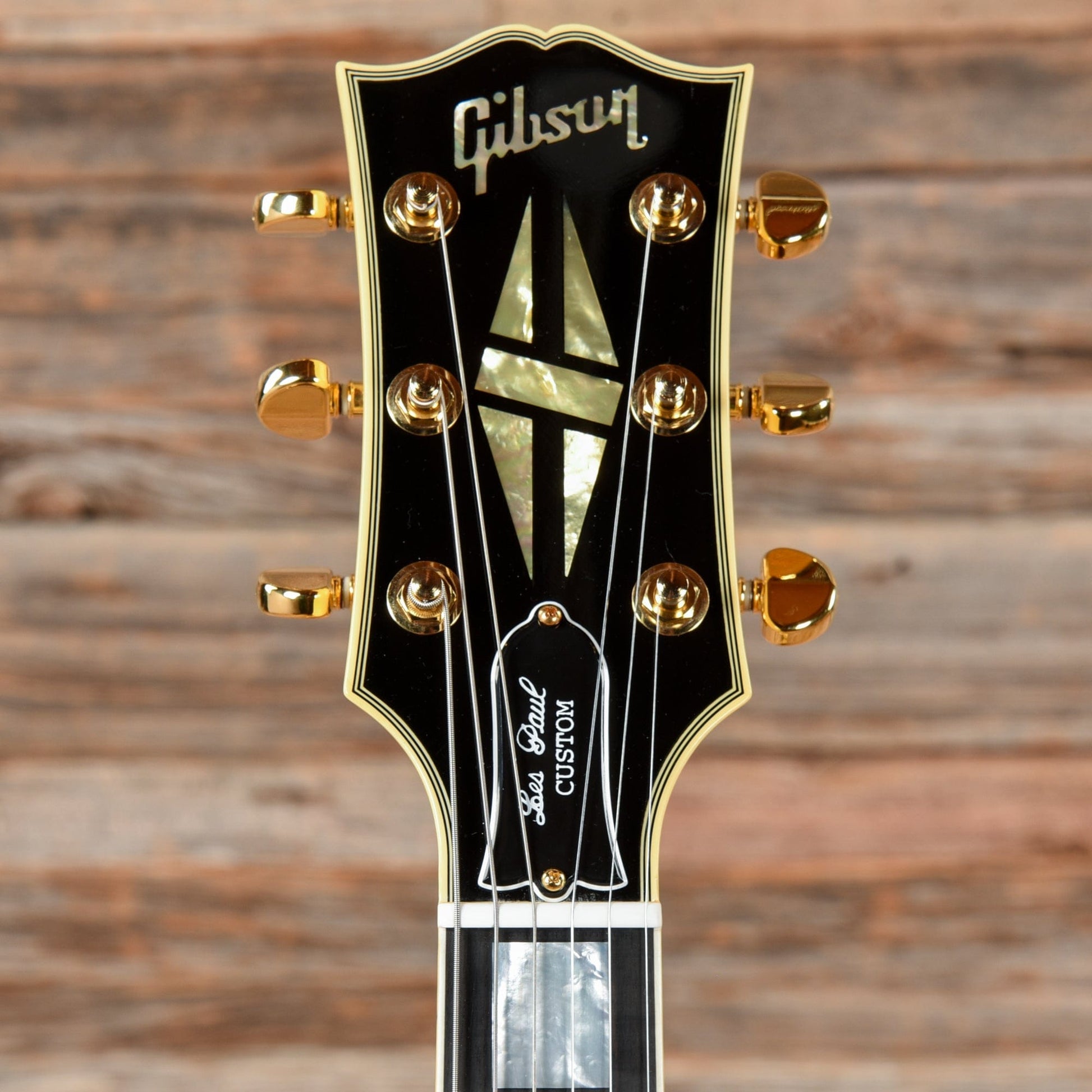 Gibson Custom Les Paul Custom Vintage White Electric Guitars / Solid Body