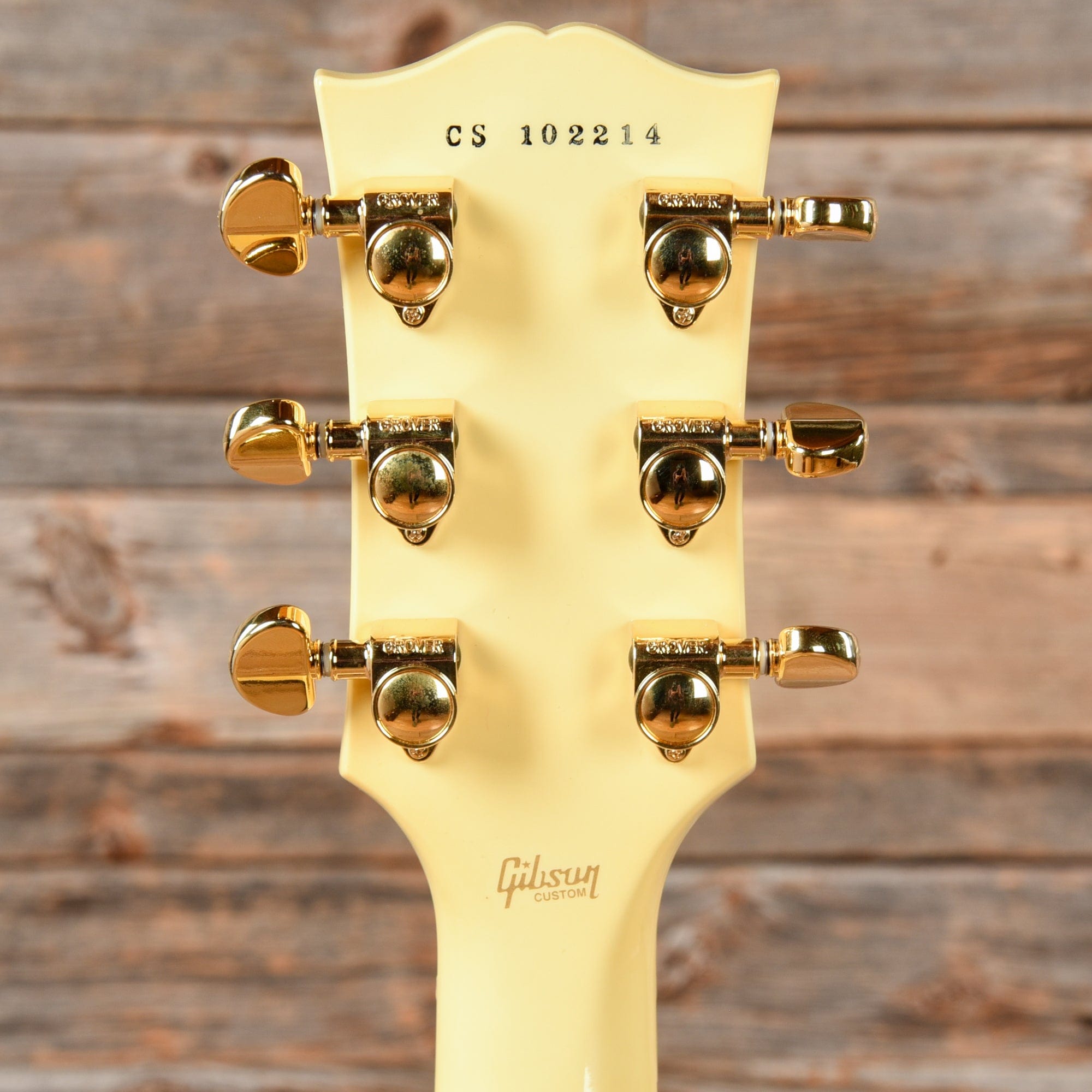 Gibson Custom Les Paul Custom Vintage White Electric Guitars / Solid Body