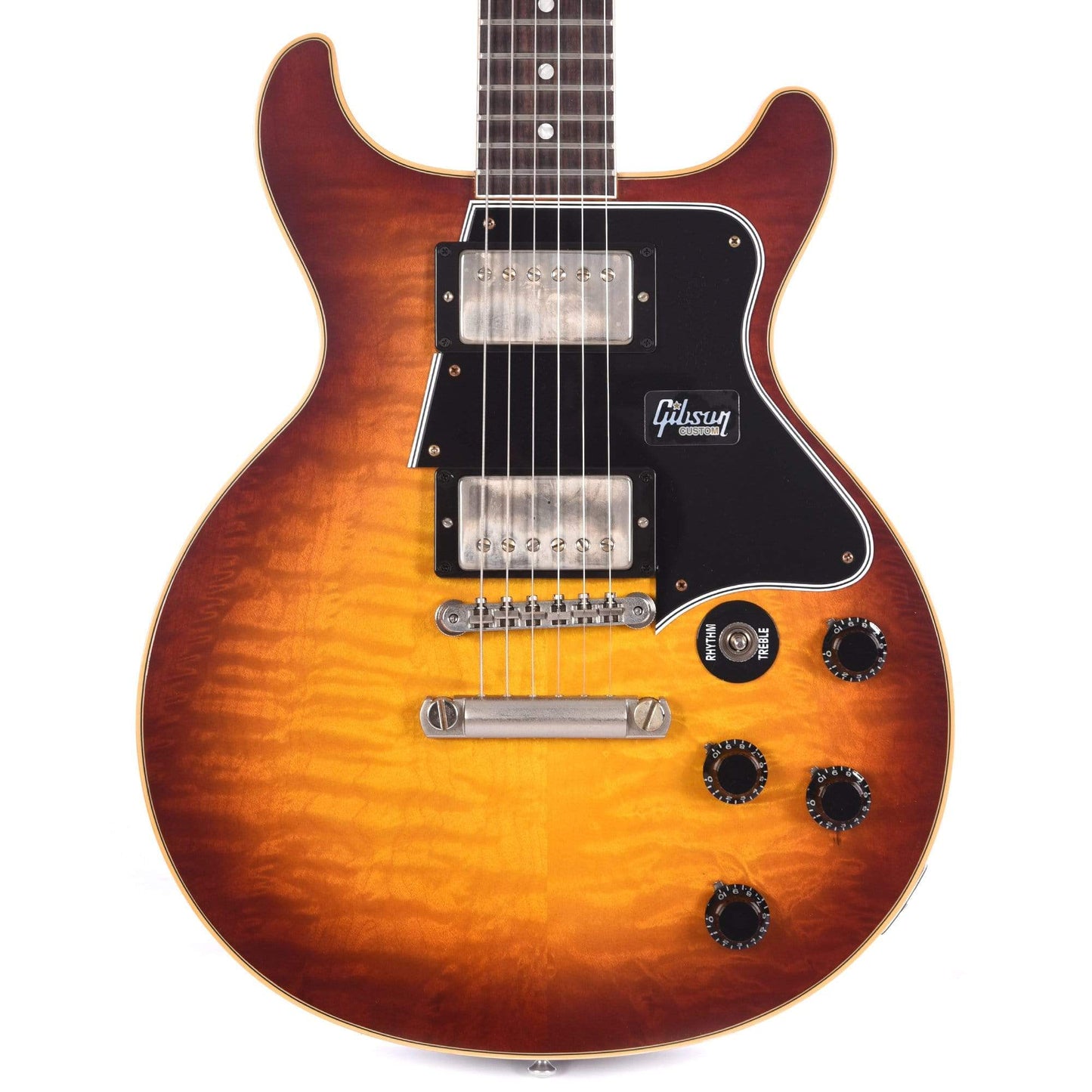Gibson Custom Les Paul Special DC Figured Sunrise Tea Burst w/Humbuckers VOS Electric Guitars / Solid Body