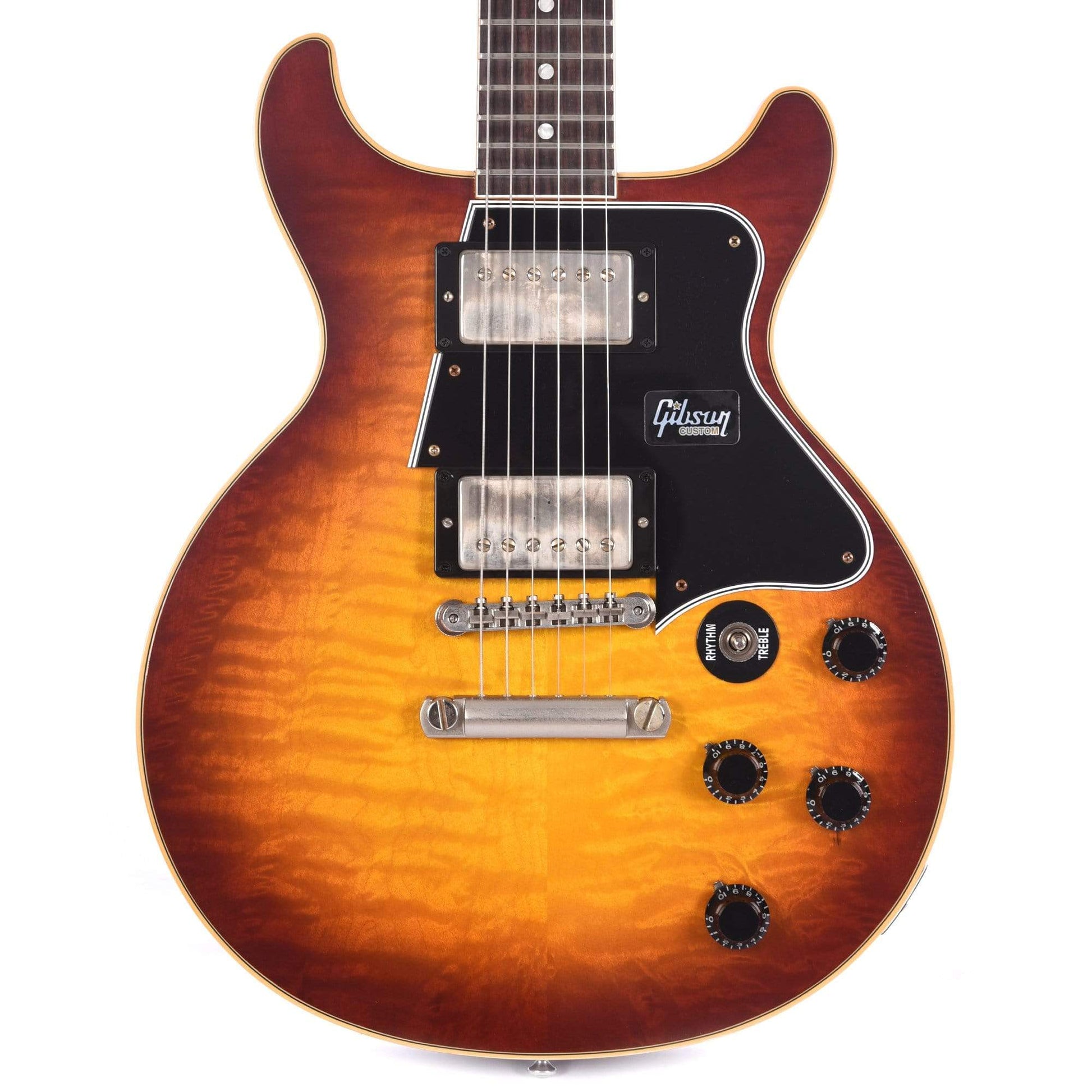 Gibson Custom Les Paul Special DC Figured Sunrise Tea Burst w/Humbuckers VOS Electric Guitars / Solid Body