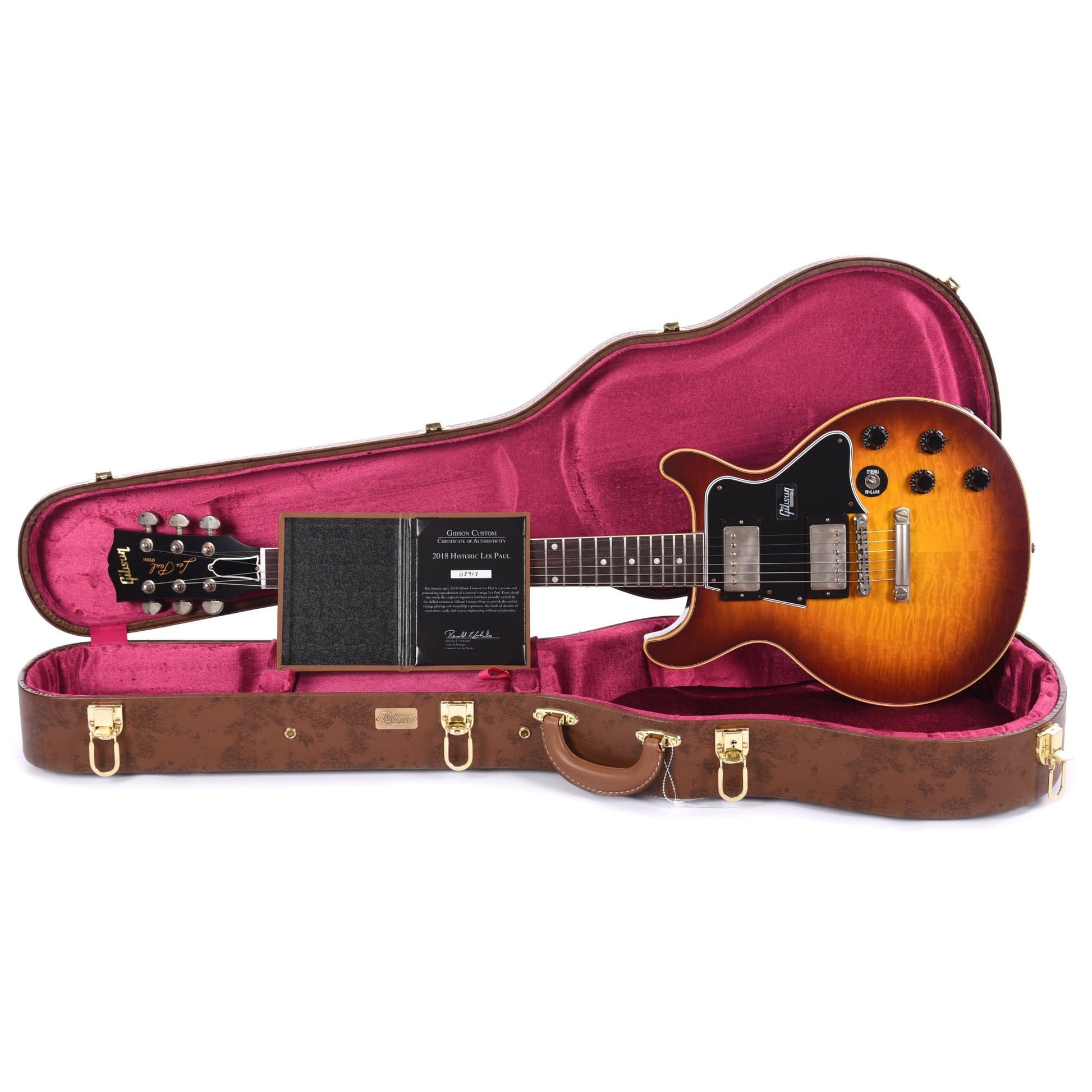 Gibson Custom Les Paul Special DC Figured Sunrise Tea Burst w/Humbuckers VOS Electric Guitars / Solid Body