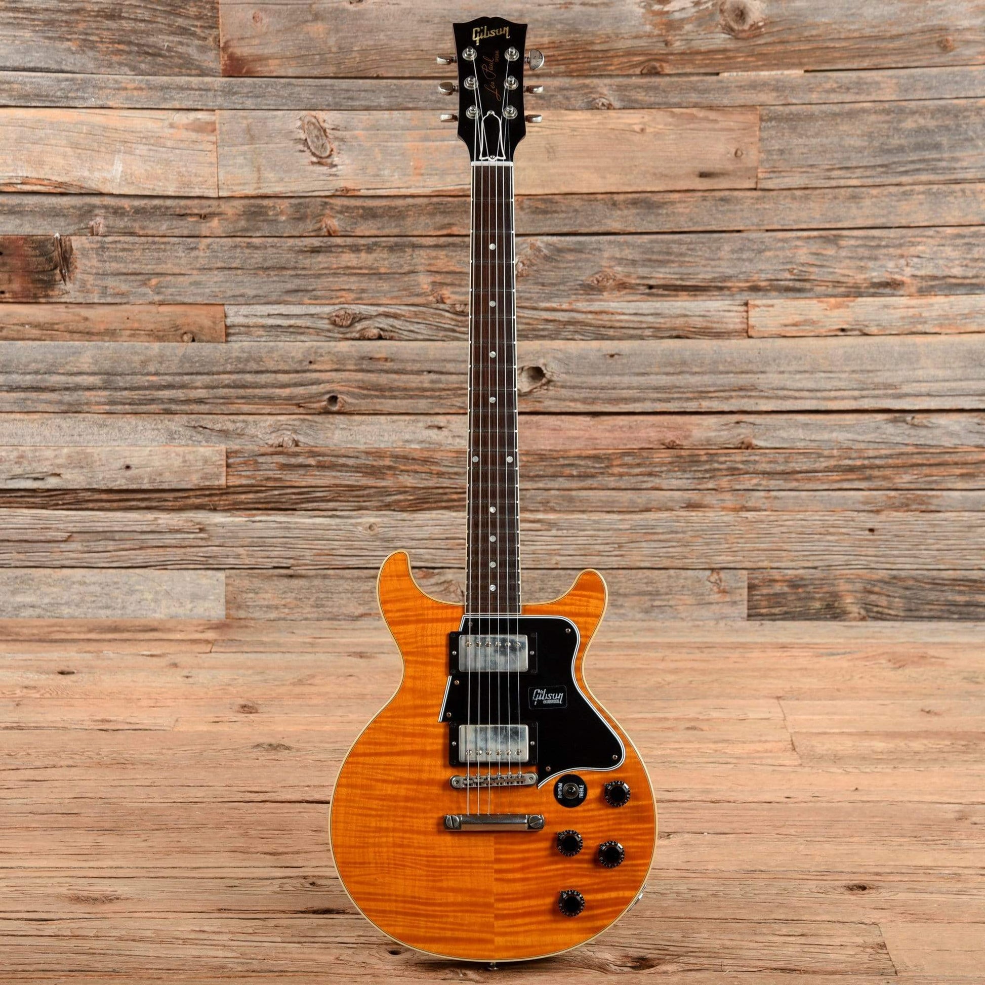 Gibson Custom Les Paul Special DC w/Flame Maple Top Amber 2018 Electric Guitars / Solid Body