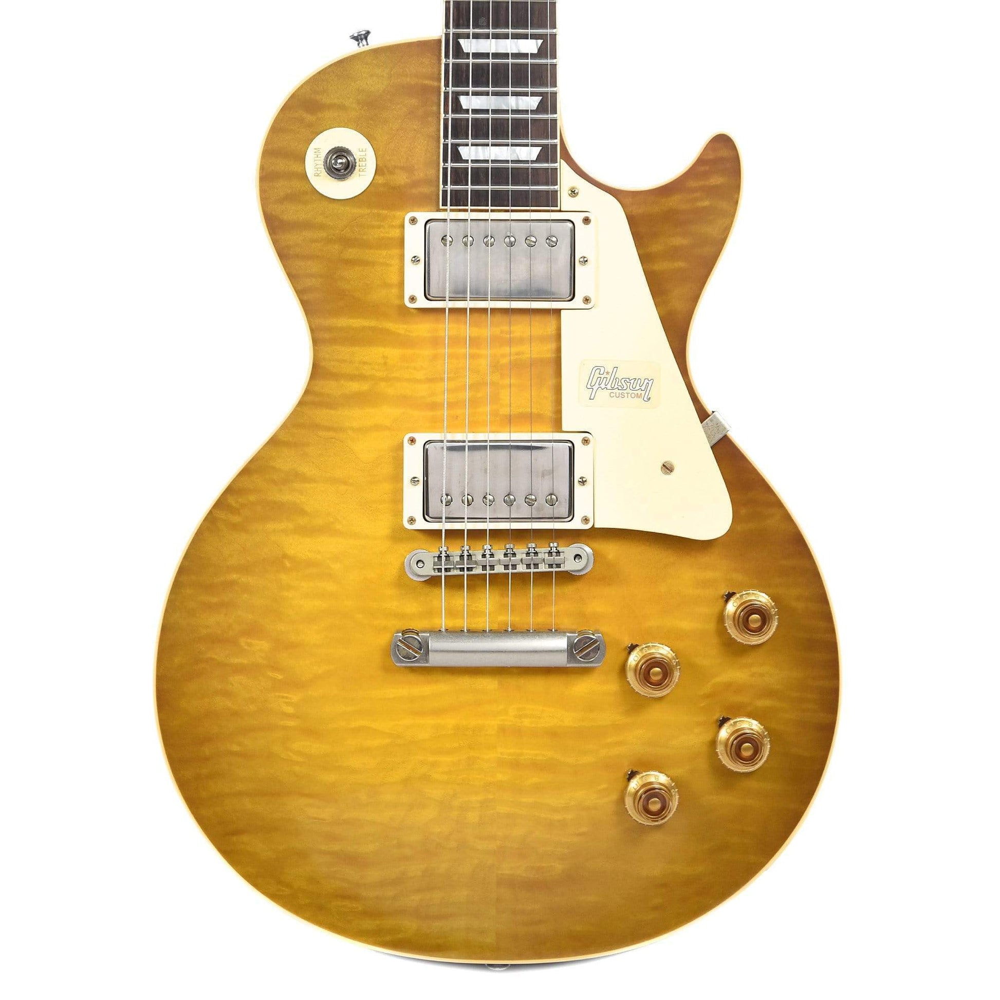 Gibson Custom Les Paul Standard Green Lemon w/Brazilian Fingerboard & Carmelita Neck Electric Guitars / Solid Body