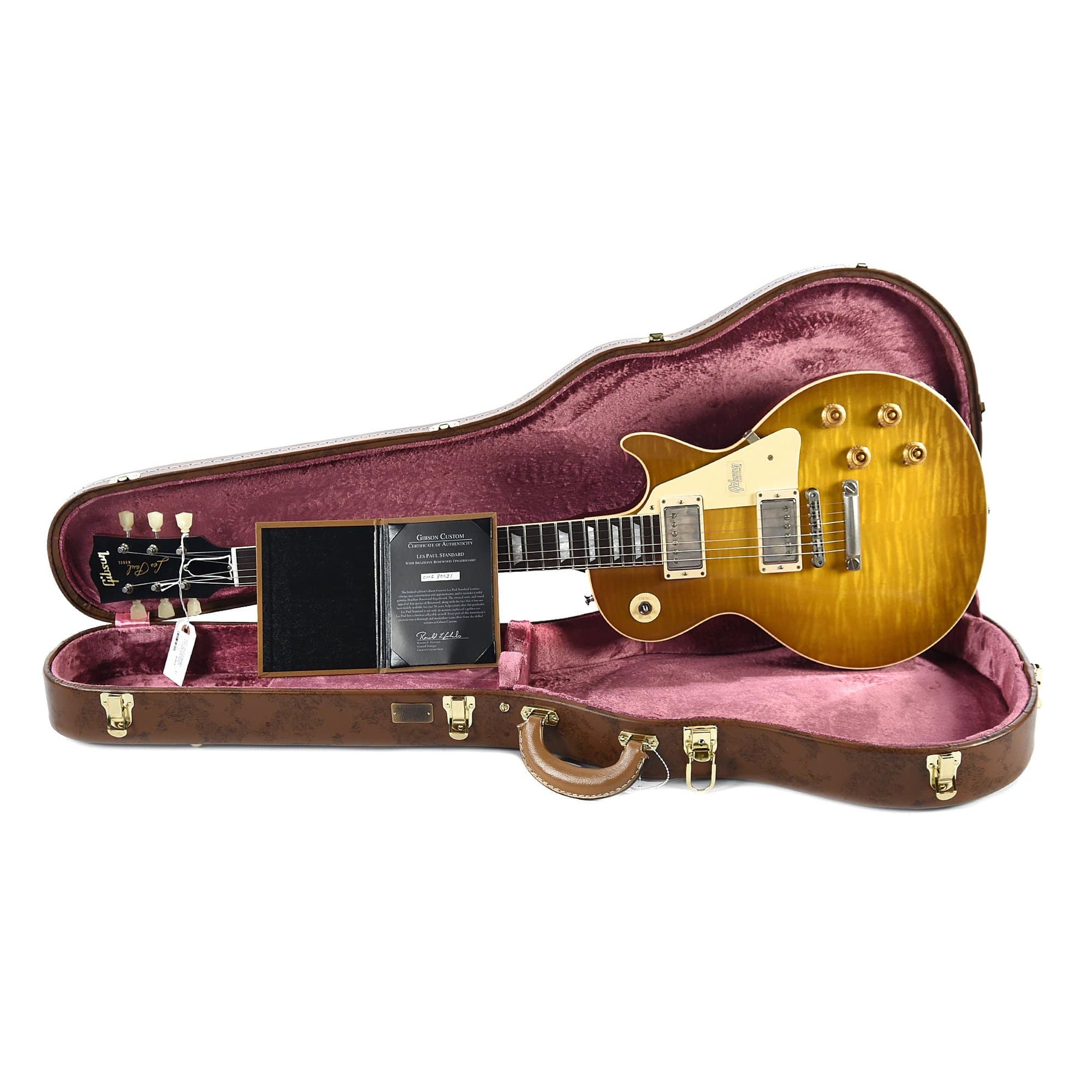 Gibson Custom Les Paul Standard Green Lemon w/Brazilian Fingerboard Electric Guitars / Solid Body