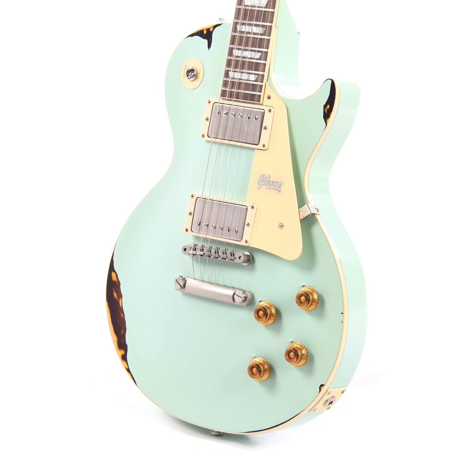 Gibson Custom Les Paul Standard Kerry Green Over Dark Burst Aged Electric Guitars / Solid Body