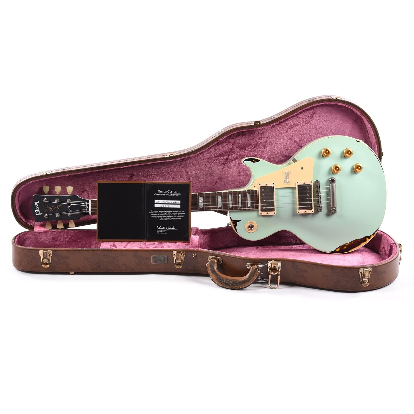 Gibson Custom Les Paul Standard Kerry Green Over Dark Burst Aged Electric Guitars / Solid Body