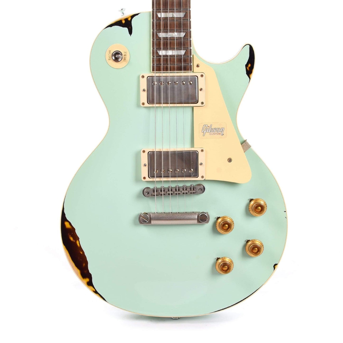 Gibson Custom Les Paul Standard Kerry Green Over Dark Burst Aged Electric Guitars / Solid Body