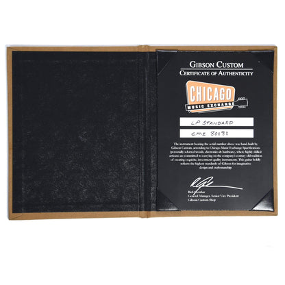 Gibson Custom Les Paul Standard Plain Top Green Lemon VOS w/Carmelita Neck Electric Guitars / Solid Body