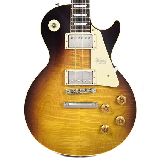 Gibson Custom Les Paul Standard Plain Top Kindred Burst Fade VOS w/Carmelita Neck Electric Guitars / Solid Body