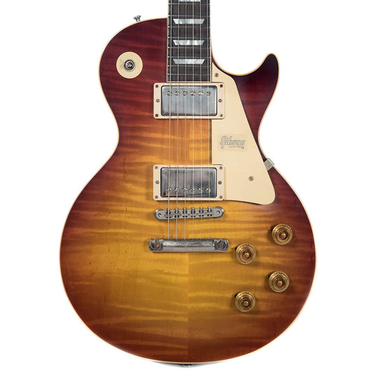 Gibson Custom Les Paul Standard Plain Top Red Sky Fade VOS w/Carmelita Neck Electric Guitars / Solid Body