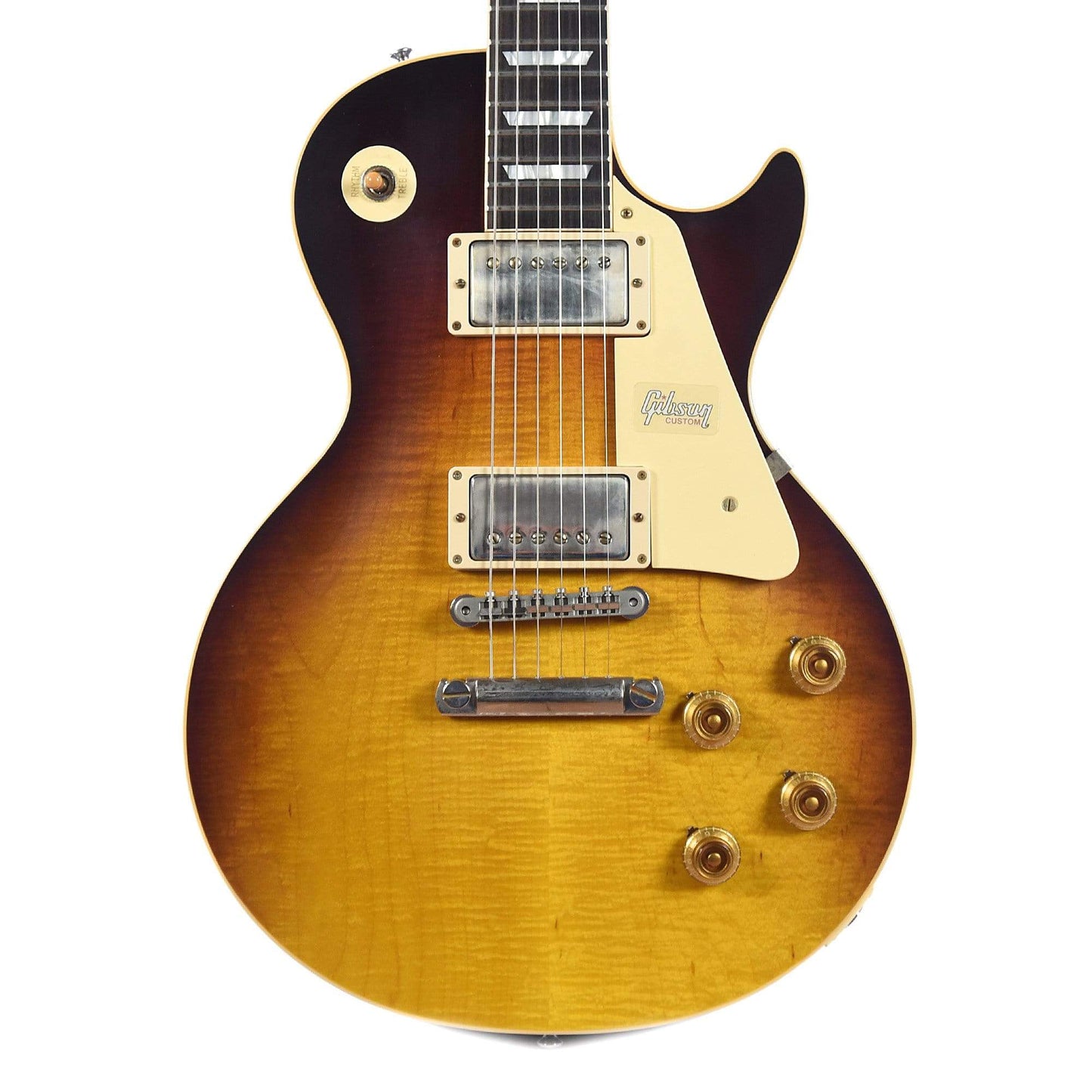 Gibson Custom Les Paul Standard Plain Top Slow Iced Tea Fade Electric Guitars / Solid Body