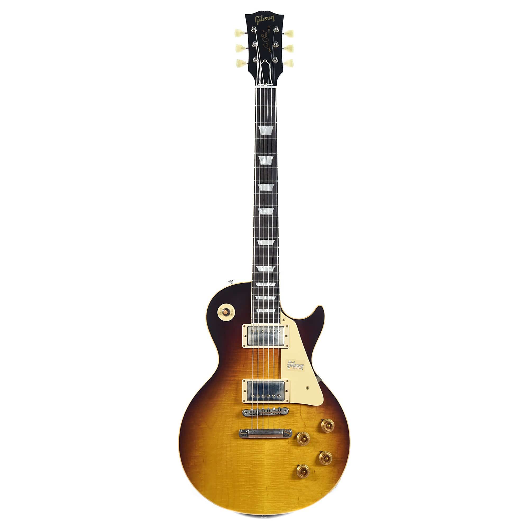 Gibson Custom Les Paul Standard Plain Top Slow Iced Tea Fade Electric Guitars / Solid Body