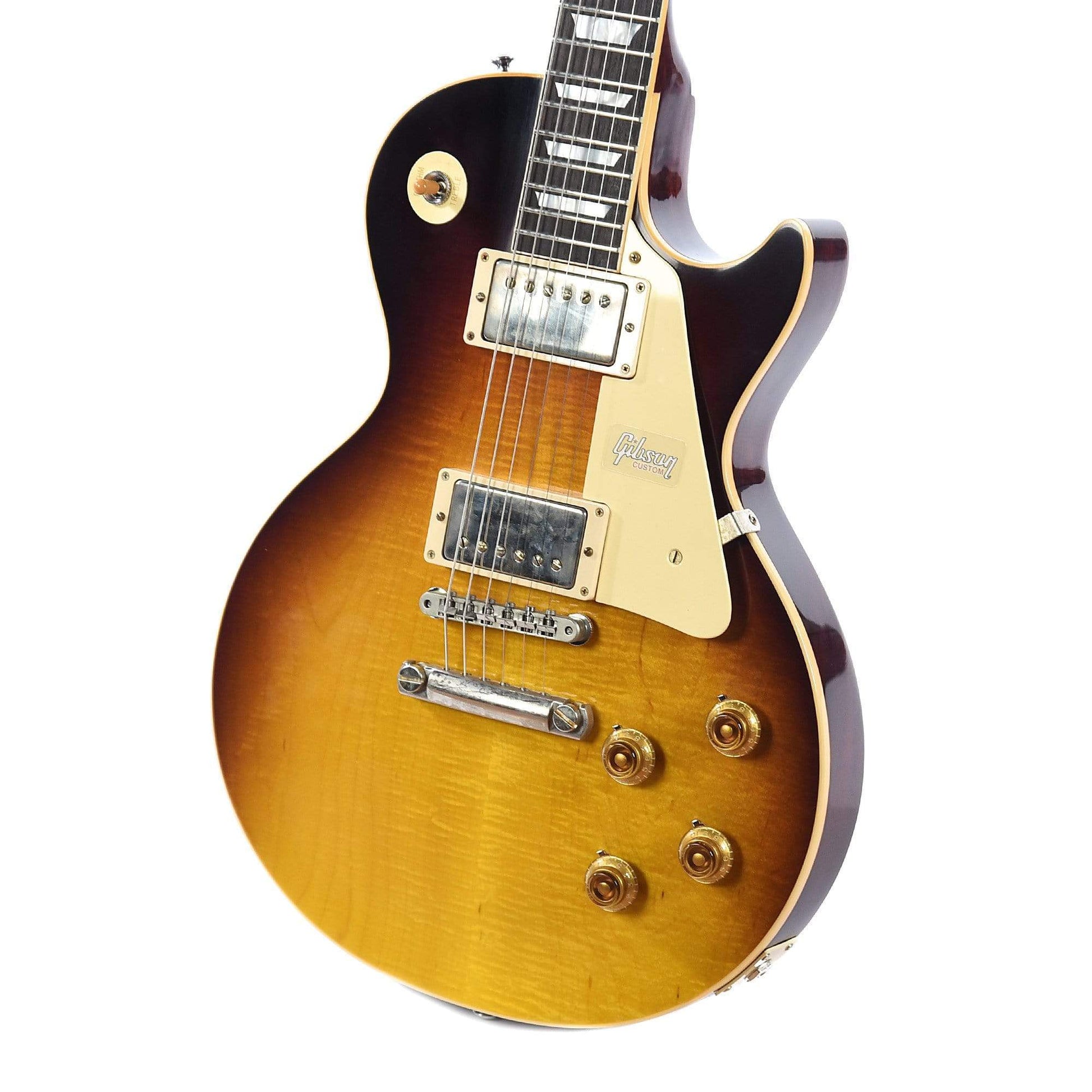 Gibson Custom Les Paul Standard Plain Top Slow Iced Tea Fade Electric Guitars / Solid Body