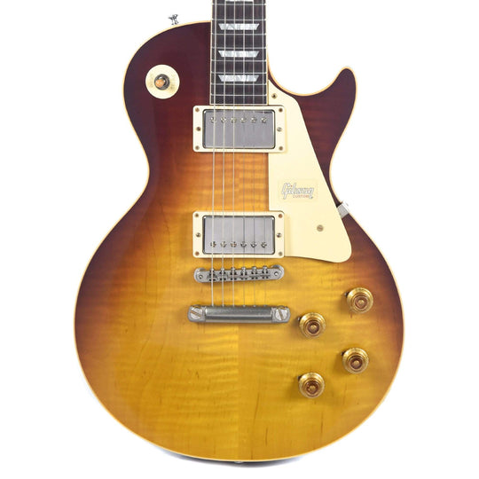 Gibson Custom Les Paul Standard Plain Top Slow Iced Tea Fade VOS w/Carmelita Neck Electric Guitars / Solid Body