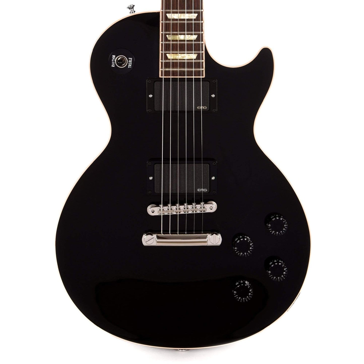 Gibson Custom Les Paul Standard Plaintop Ebony VOS Electric Guitars / Solid Body