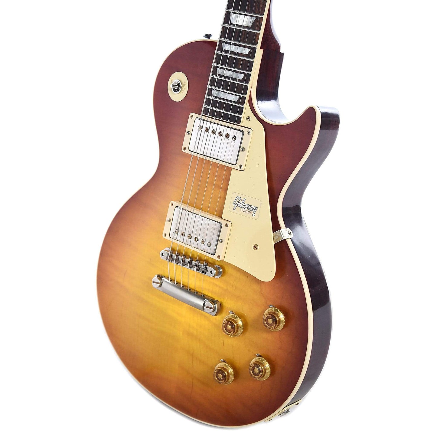 Gibson Custom Les Paul Standard Red Sky Fade w/Brazilian Fingerboard & Carmelita Neck Electric Guitars / Solid Body