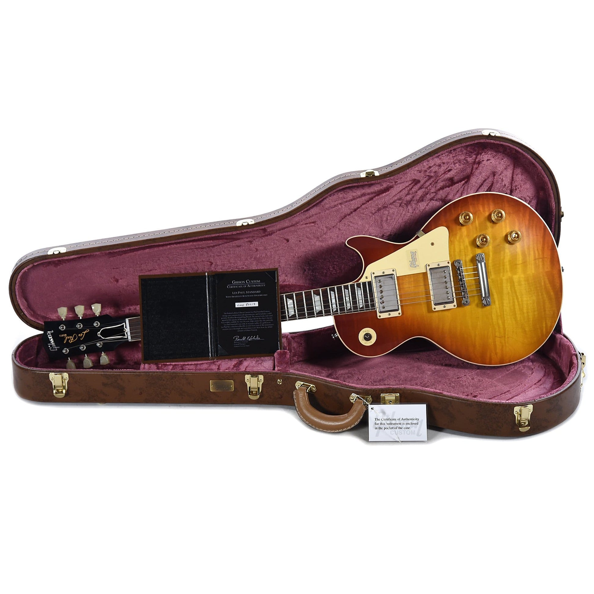 Gibson Custom Les Paul Standard Red Sky Fade w/Brazilian Fingerboard & Carmelita Neck Electric Guitars / Solid Body