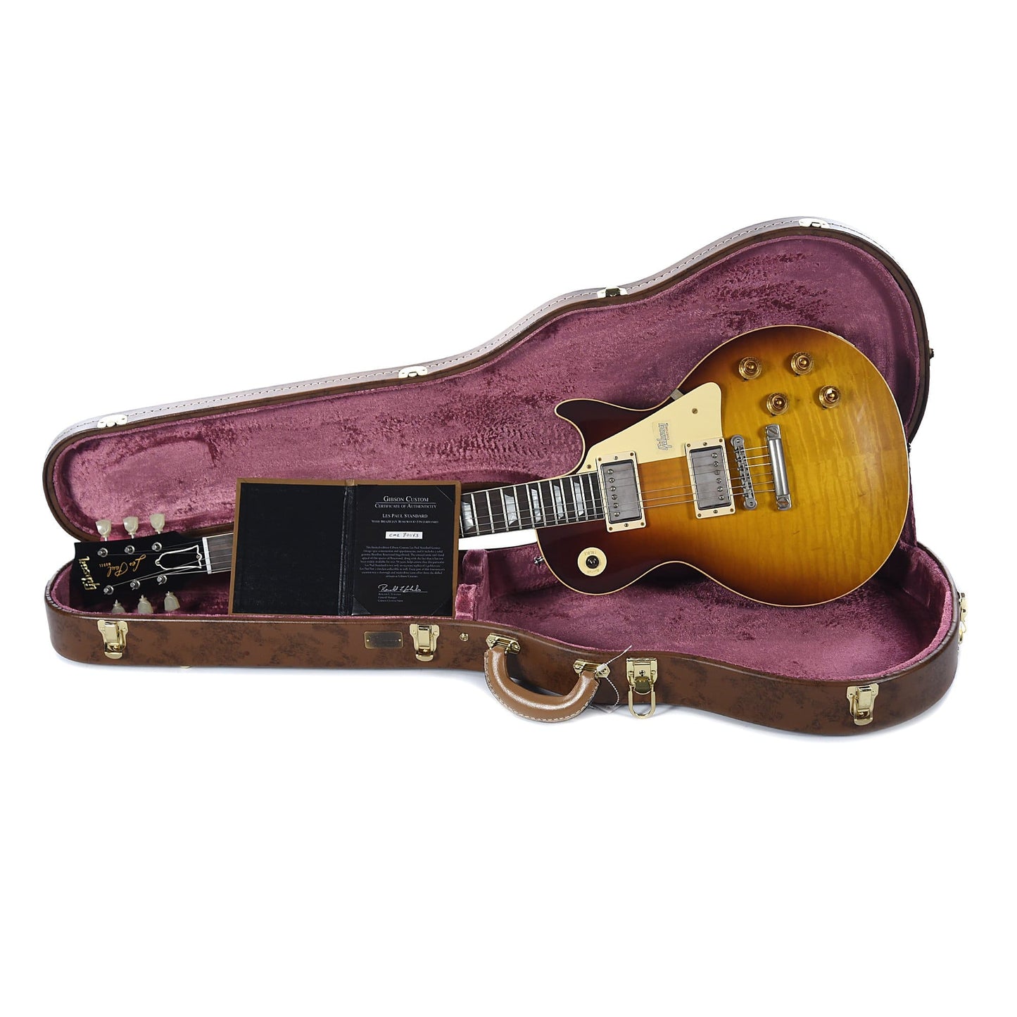 Gibson Custom Les Paul Standard Slow Iced Tea Fade VOS w/Brazilian Fingerboard & Carmelita Neck Electric Guitars / Solid Body