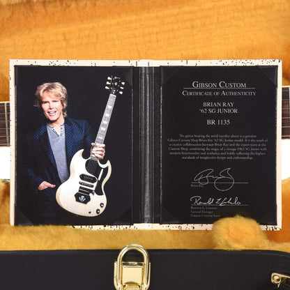 Gibson Custom Limited Edition Brian Ray '62 SG Junior White Fox Gloss Electric Guitars / Solid Body