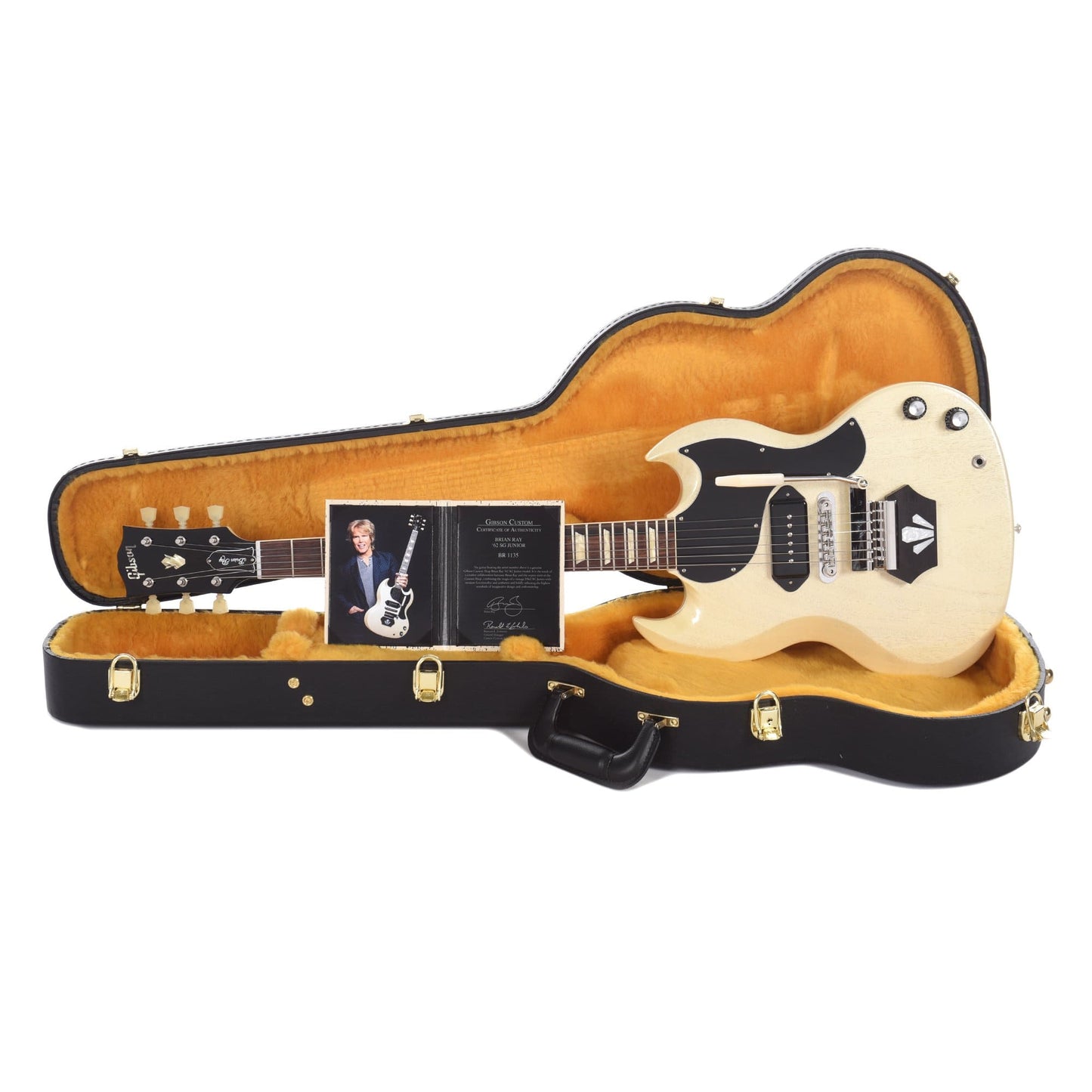 Gibson Custom Limited Edition Brian Ray '62 SG Junior White Fox Gloss Electric Guitars / Solid Body