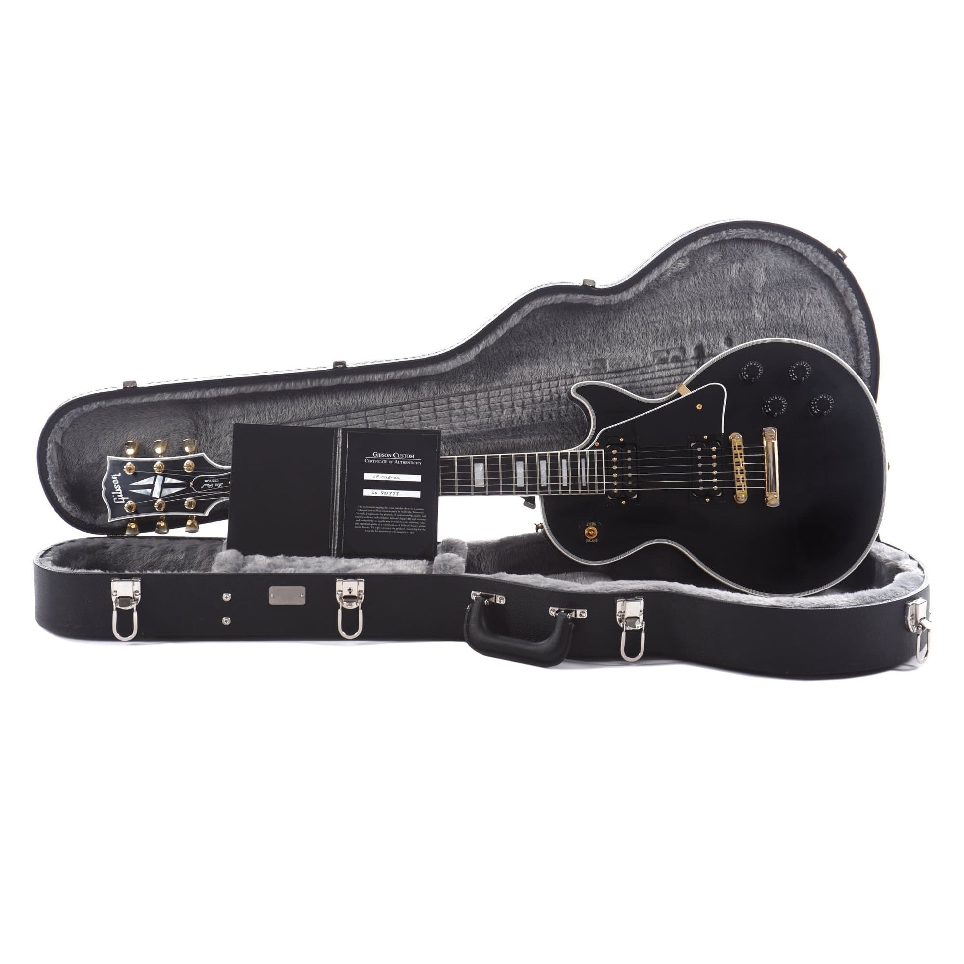 Gibson Custom Limited Edition Les Paul Custom Ebony VOS 2019 w/Ebony Fingerboard Electric Guitars / Solid Body