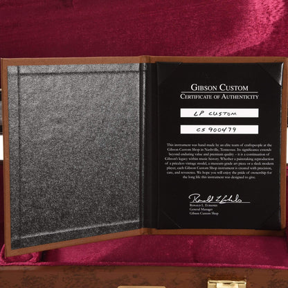 Gibson Custom Limited Edition Les Paul Custom Ebony VOS w/Ebony Fingerboard Electric Guitars / Solid Body