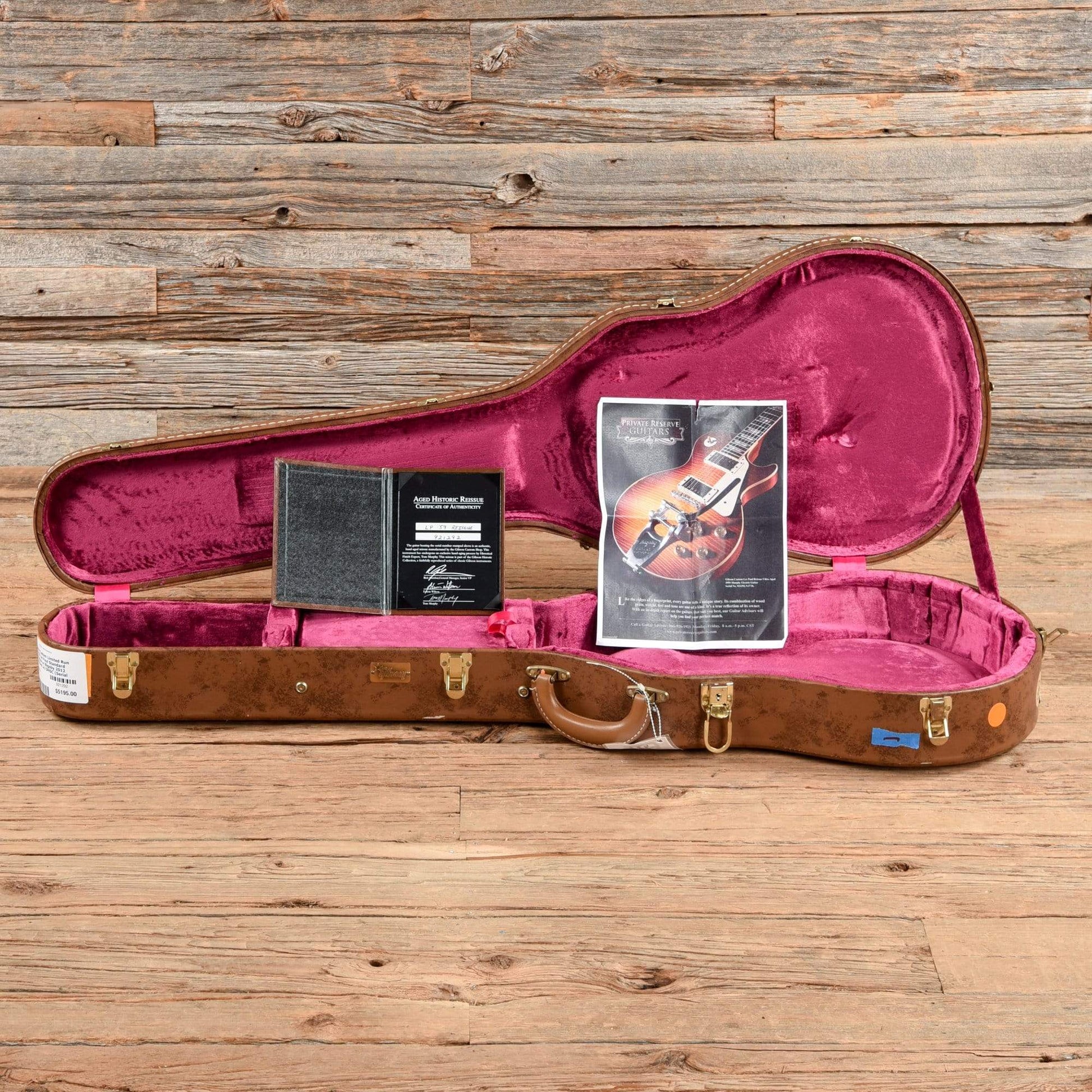 Gibson Custom Limited Run 1959 Les Paul Standard Reissue w/Bigsby Sunburst 2012 Electric Guitars / Solid Body