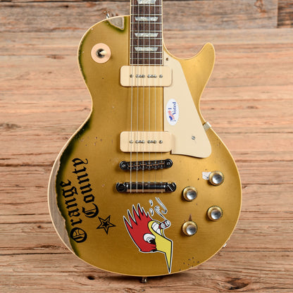 Gibson Custom Mike Ness Signature '76 Les Paul Deluxe (Aged) Goldtop 2021 Electric Guitars / Solid Body