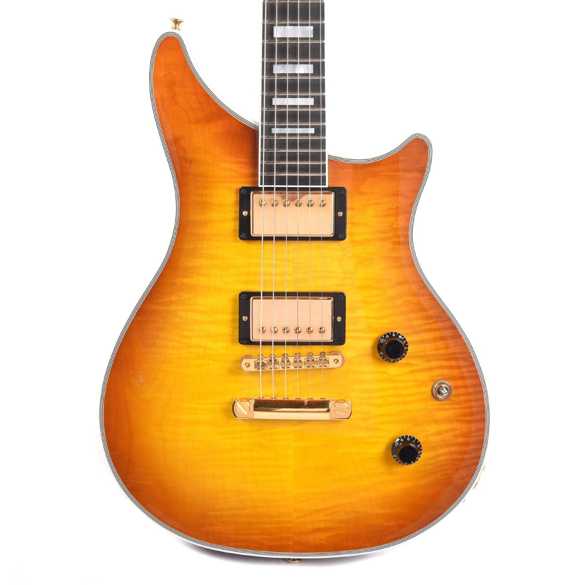 Gibson Custom Modern Double Cut Custom Figured Top Honey Burst Electric Guitars / Solid Body