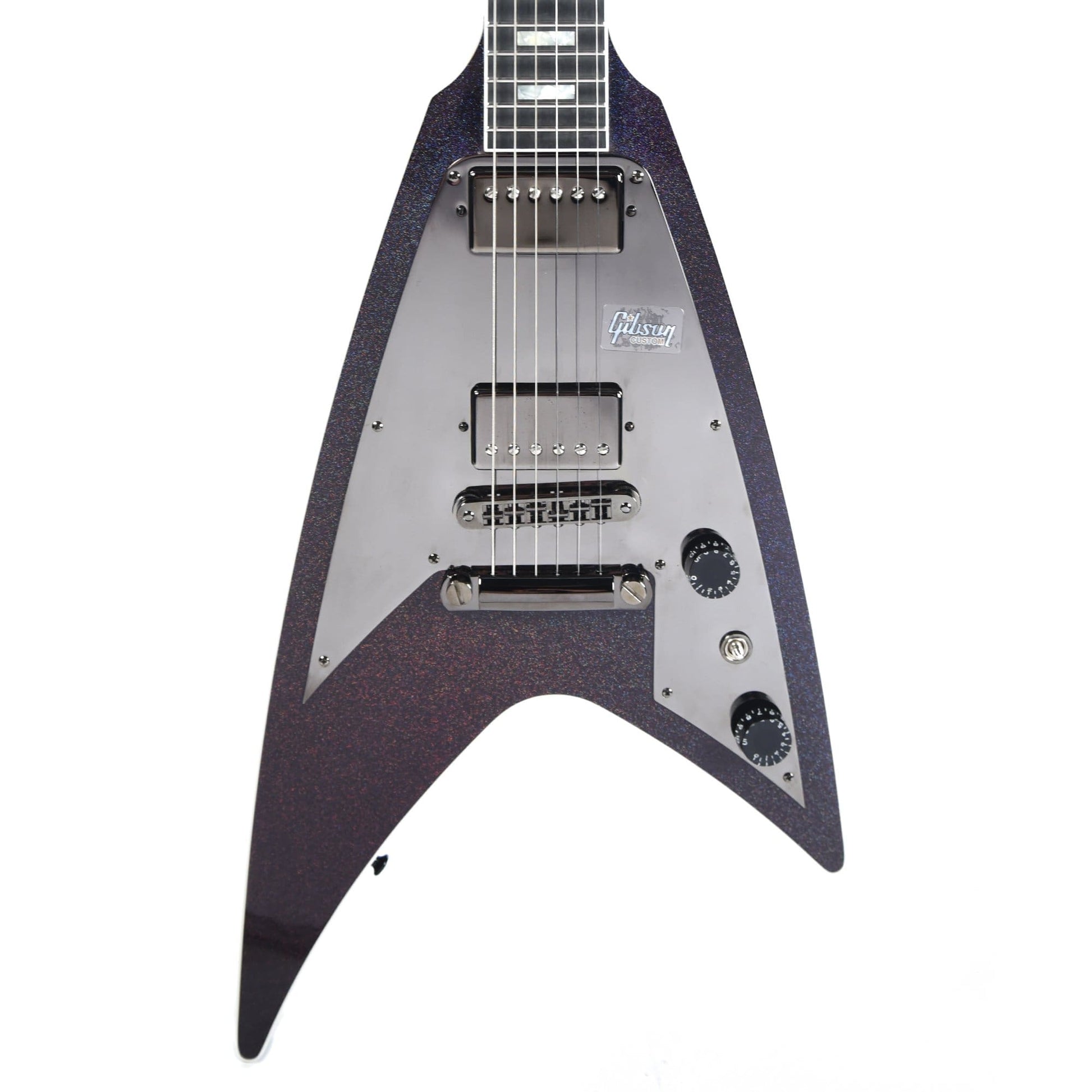 Gibson Custom Modern Flying V Ebony Prism Electric Guitars / Solid Body