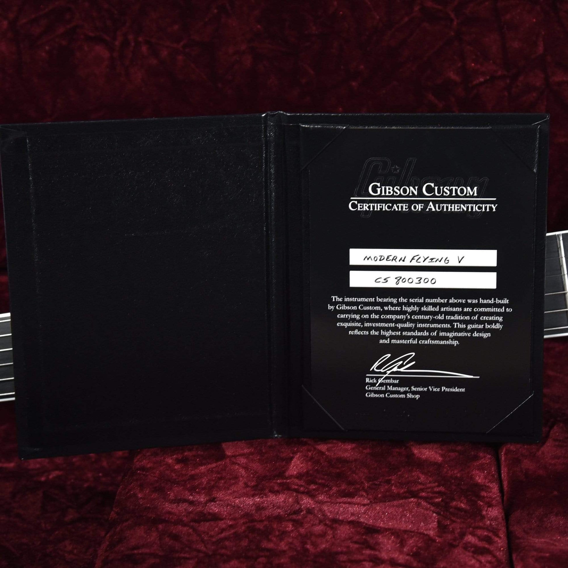 Gibson Custom Modern Flying V Ebony Prism Electric Guitars / Solid Body