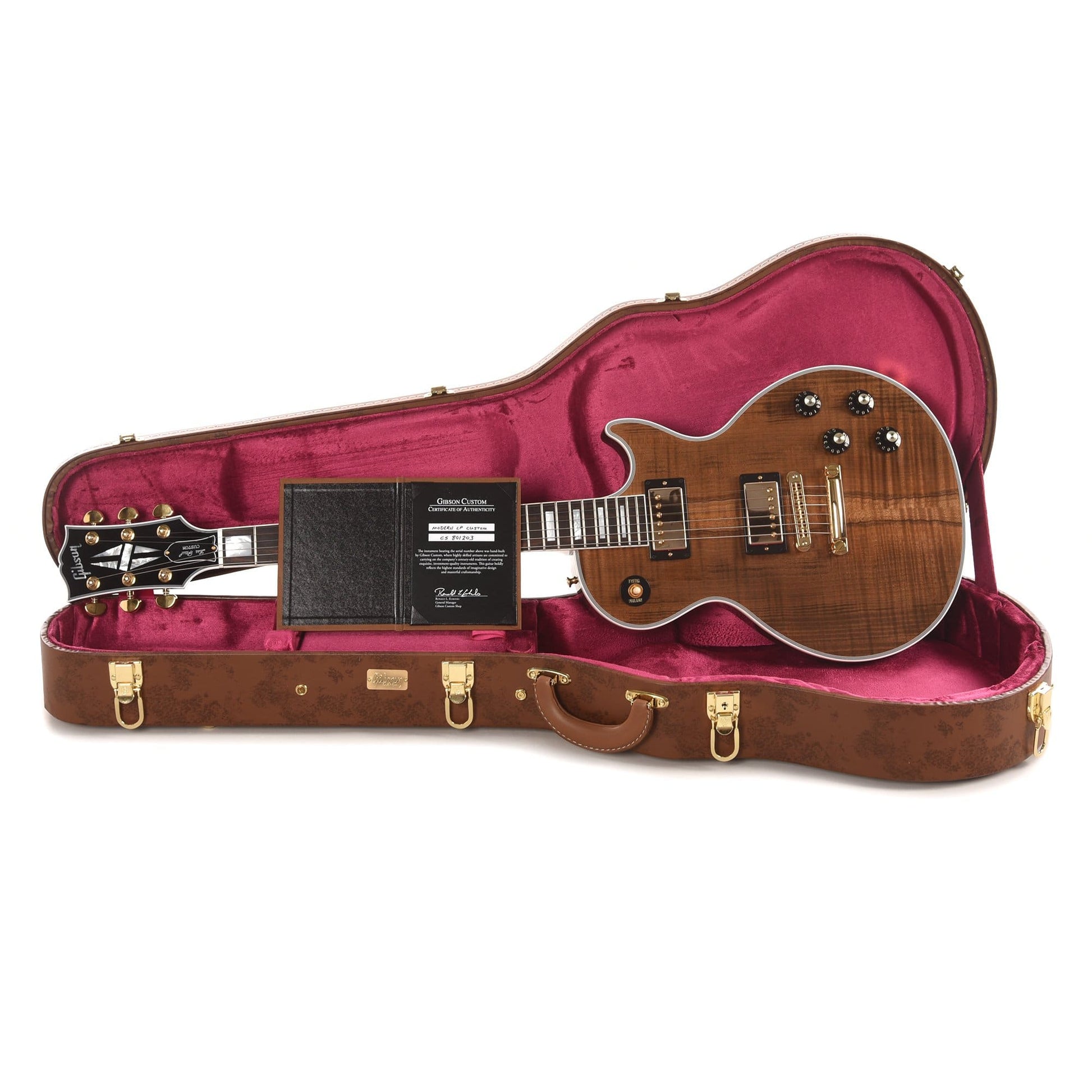 Gibson Custom Modern Les Paul Custom Heartwood DC Rust Gloss Electric Guitars / Solid Body