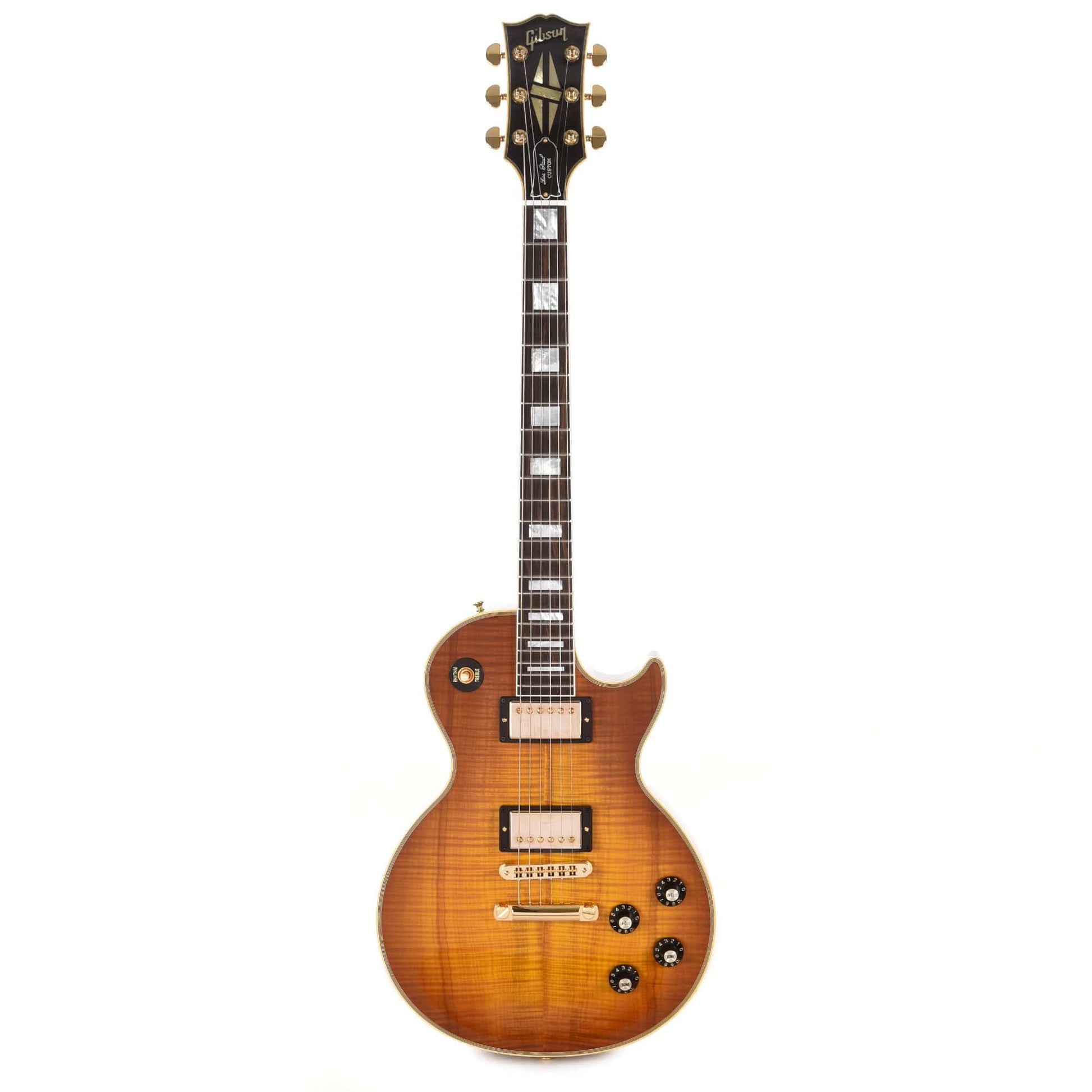 Gibson Custom Modern Les Paul Custom Heartwood Honeyburst Gloss Electric Guitars / Solid Body