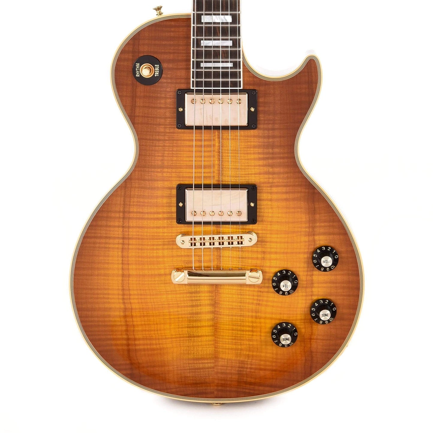 Gibson Custom Modern Les Paul Custom Heartwood Honeyburst Gloss Electric Guitars / Solid Body
