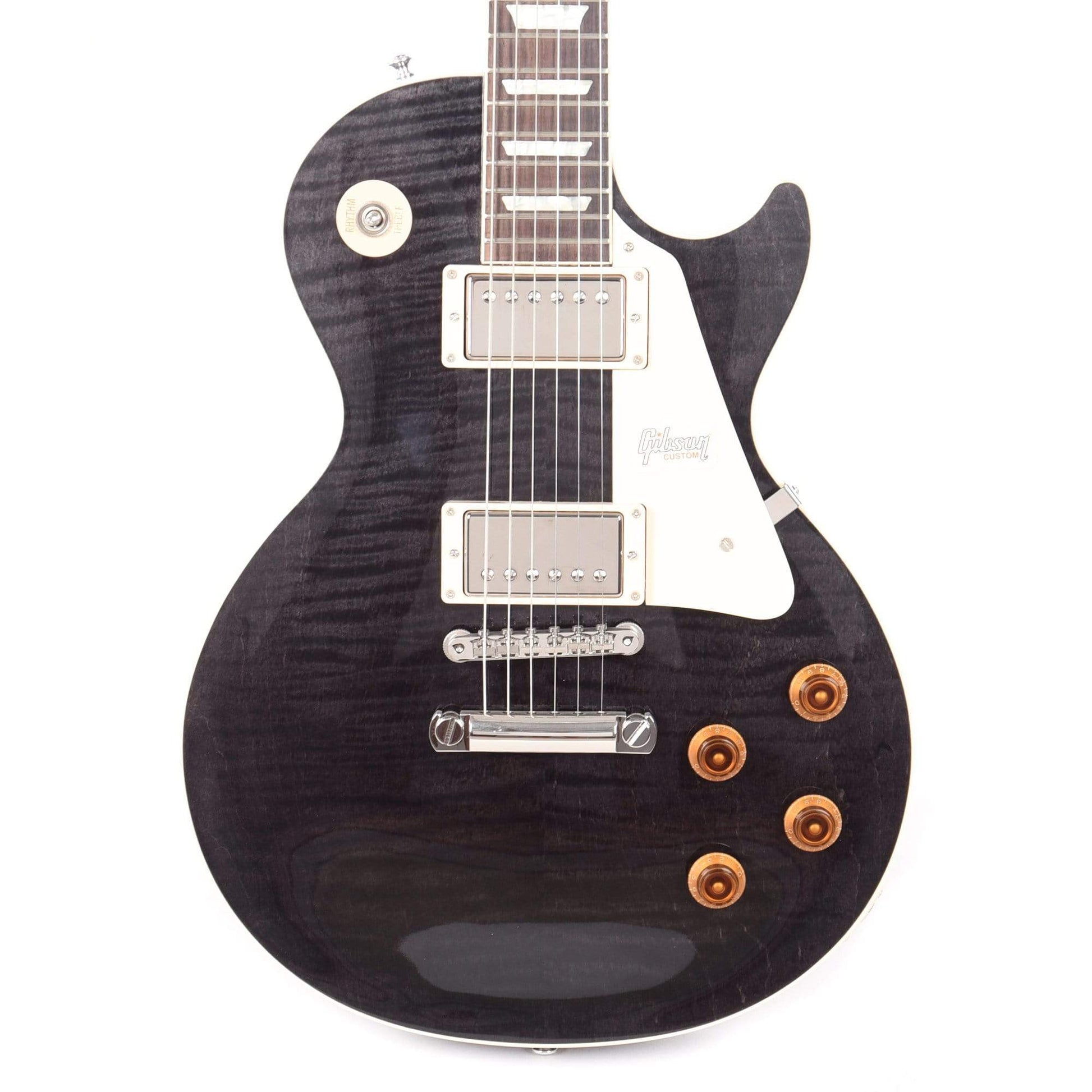 Gibson Custom Modern Les Paul Standard Trans Black Electric Guitars / Solid Body