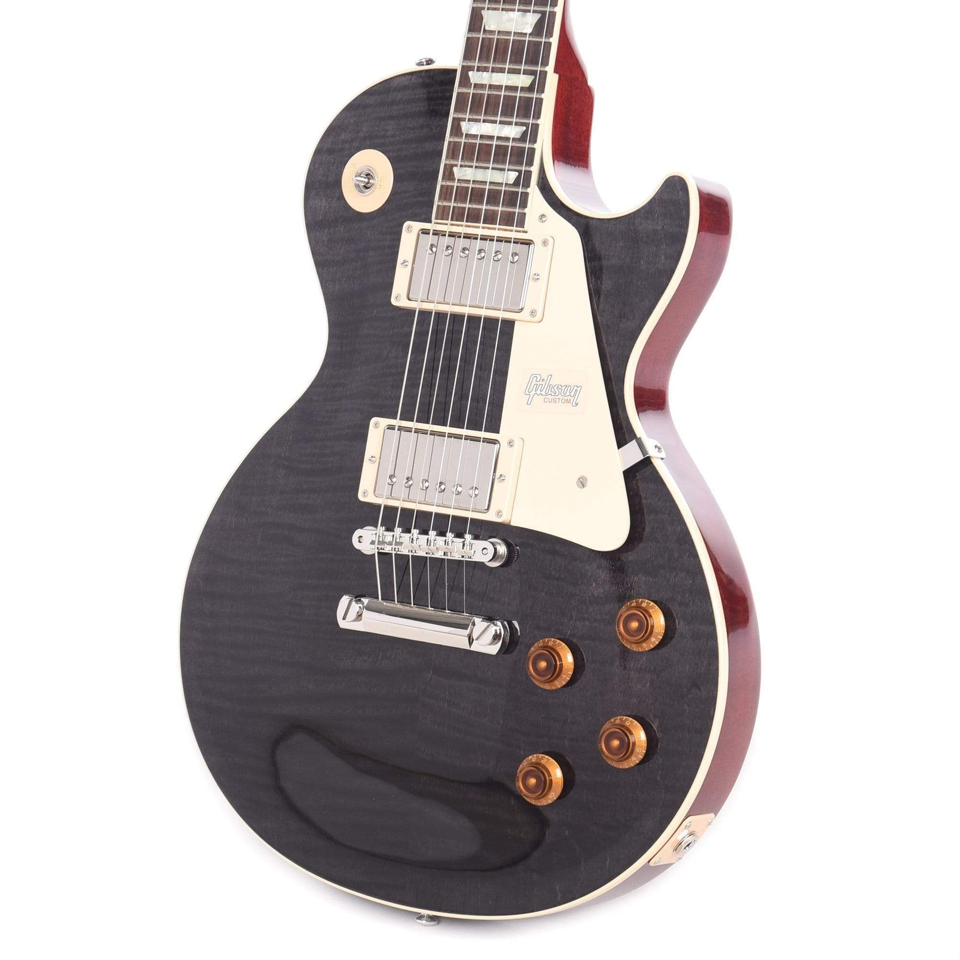 Gibson Custom Modern Les Paul Standard Trans Black Electric Guitars / Solid Body