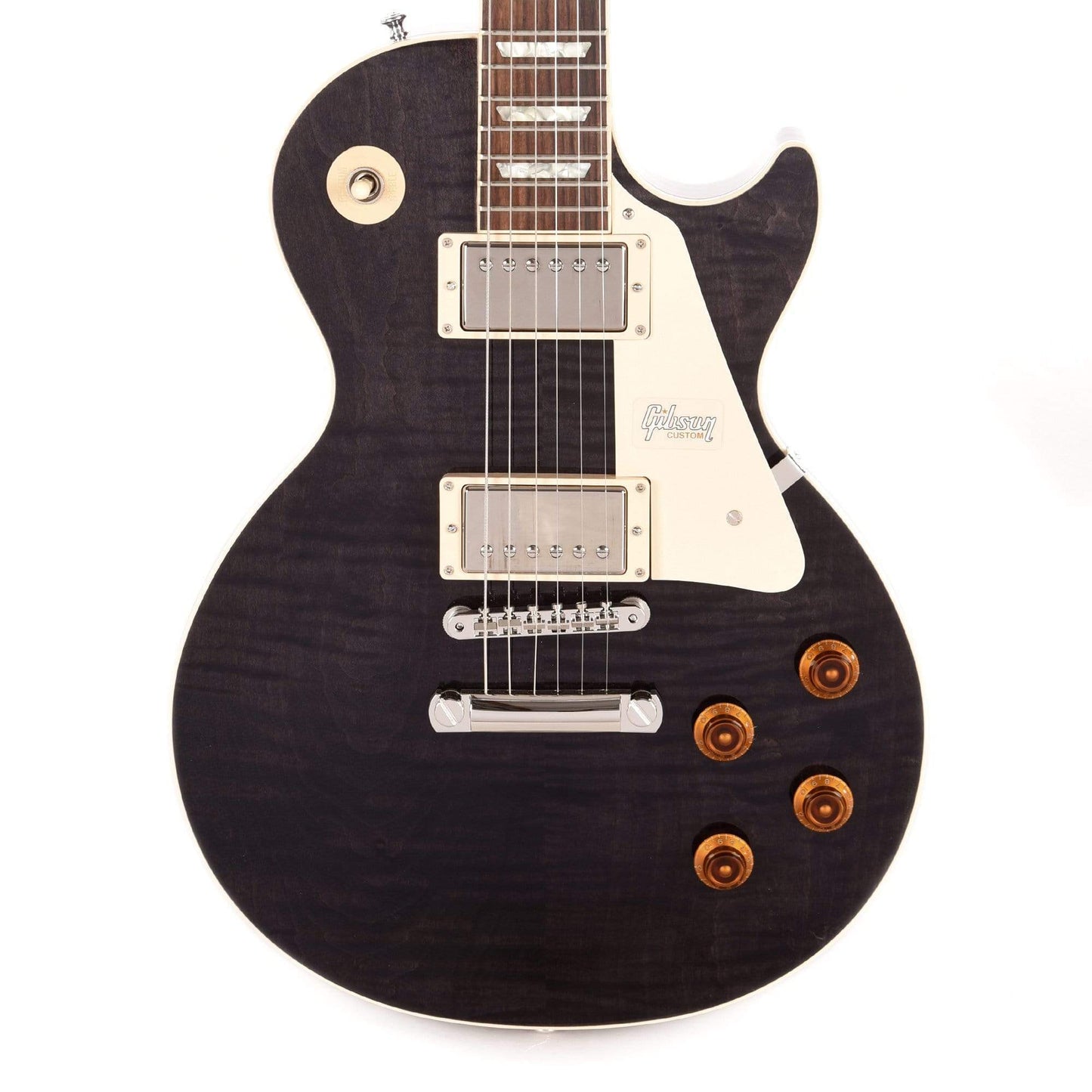 Gibson Custom Modern Les Paul Standard Trans Black Electric Guitars / Solid Body