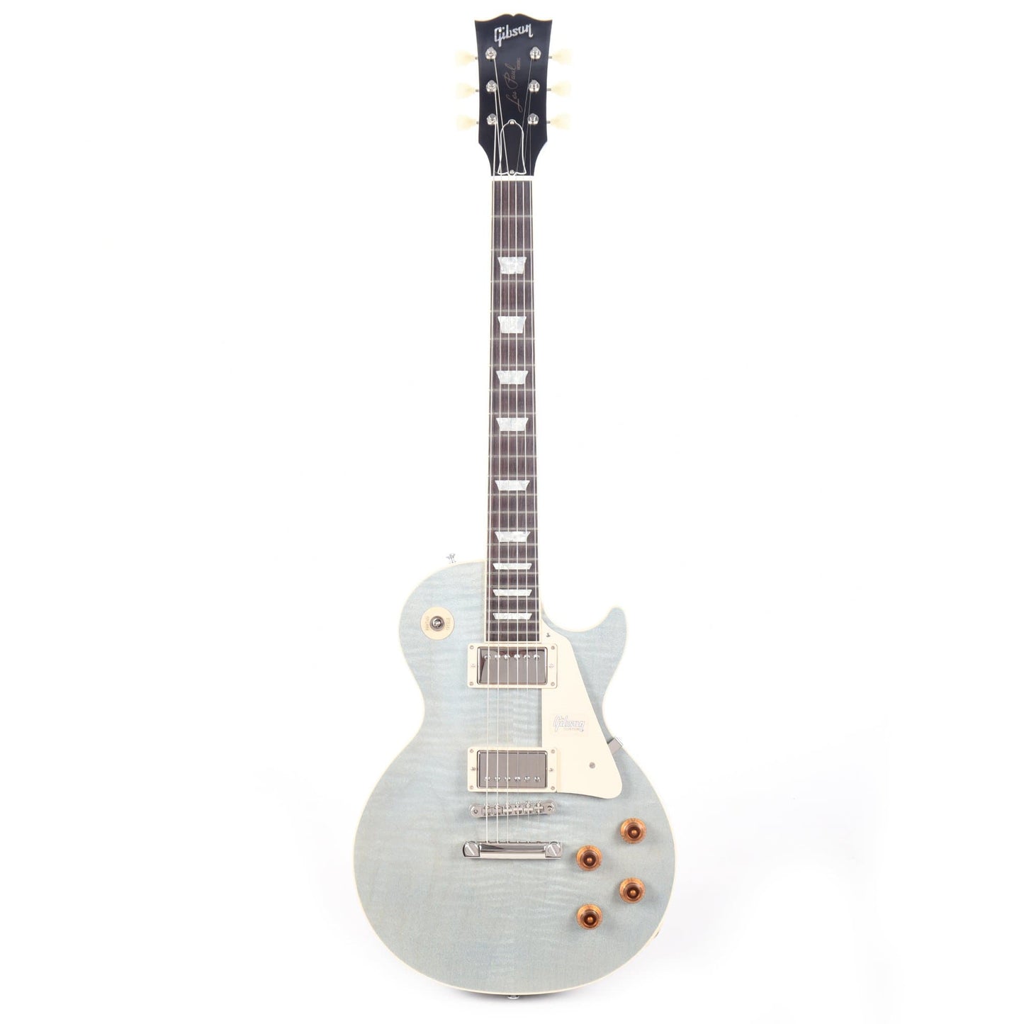 Gibson Custom Modern Les Paul Standard Trans Pelham Blue Electric Guitars / Solid Body