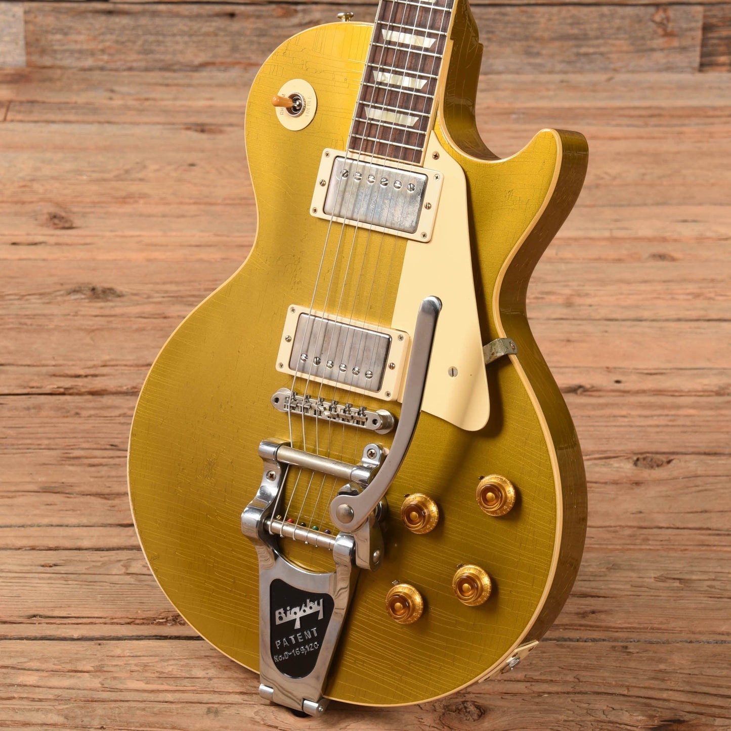 Gibson Custom Murphy Lab 1957 Les Paul Standard Reissue Light Aged w/ Bigsby Goldtop Electric Guitars / Solid Body